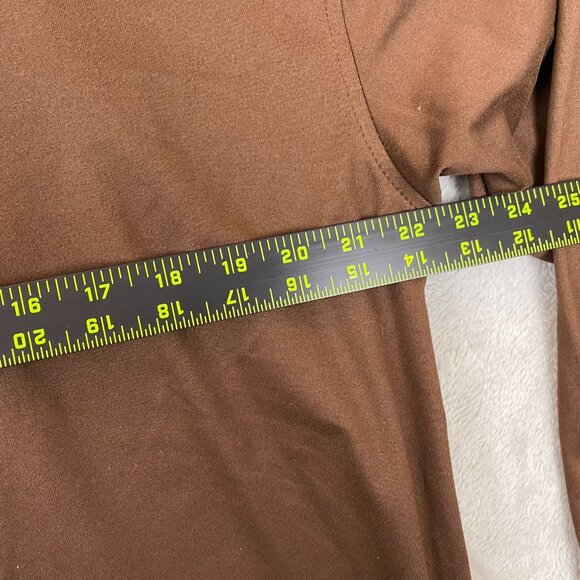 Bolle Golf Athletic T-Shirt Mens Medium Brown Long Sleeve Pullover Mock Neck - Picture 4 of 8